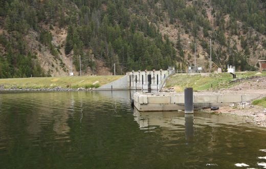 Hebgen dam on the Madison River